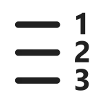 Text Number List Rtl SVG Icon